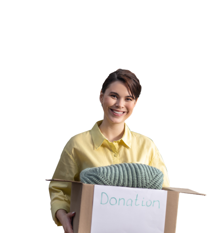 Woman Donating